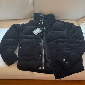 All Saints Black Puffer Jacket